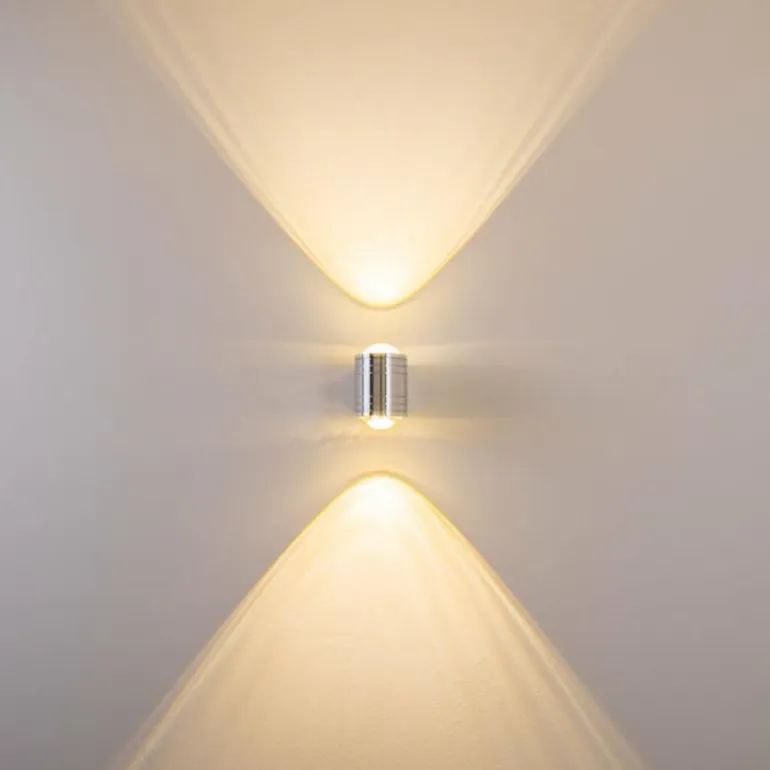 Lampe de salle de bain Florenz LED Aluminium, 2 lumières