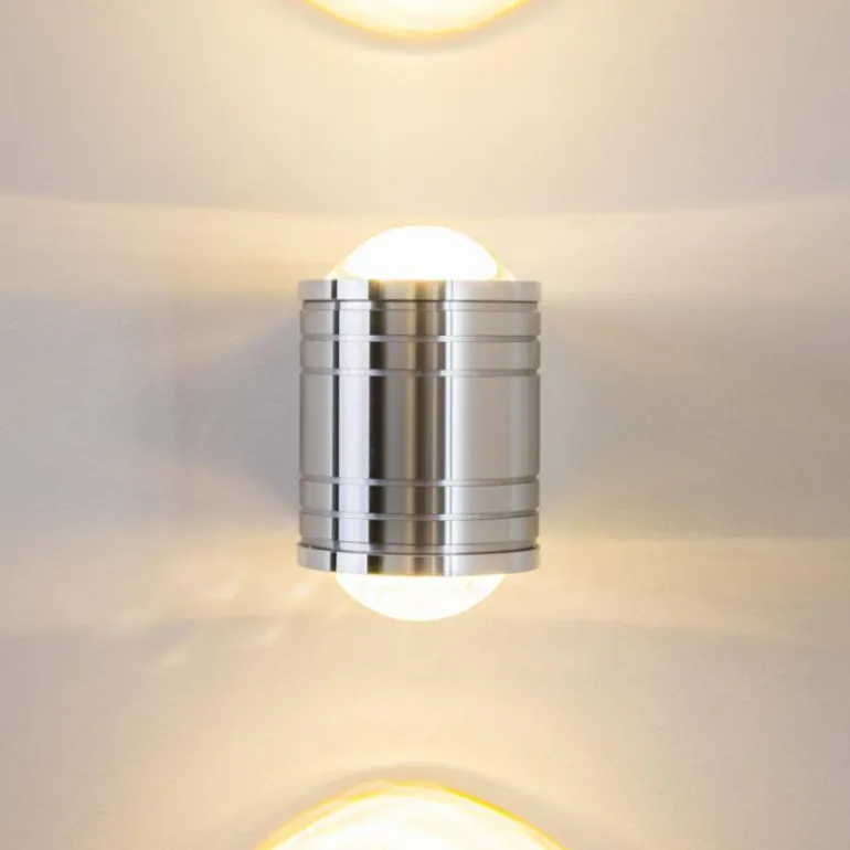 Lampe de salle de bain Florenz LED Aluminium, 2 lumières