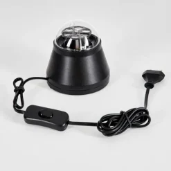 Lampe de table Atabueira LED Noir, 1 lumière, Changeur de couleurs
