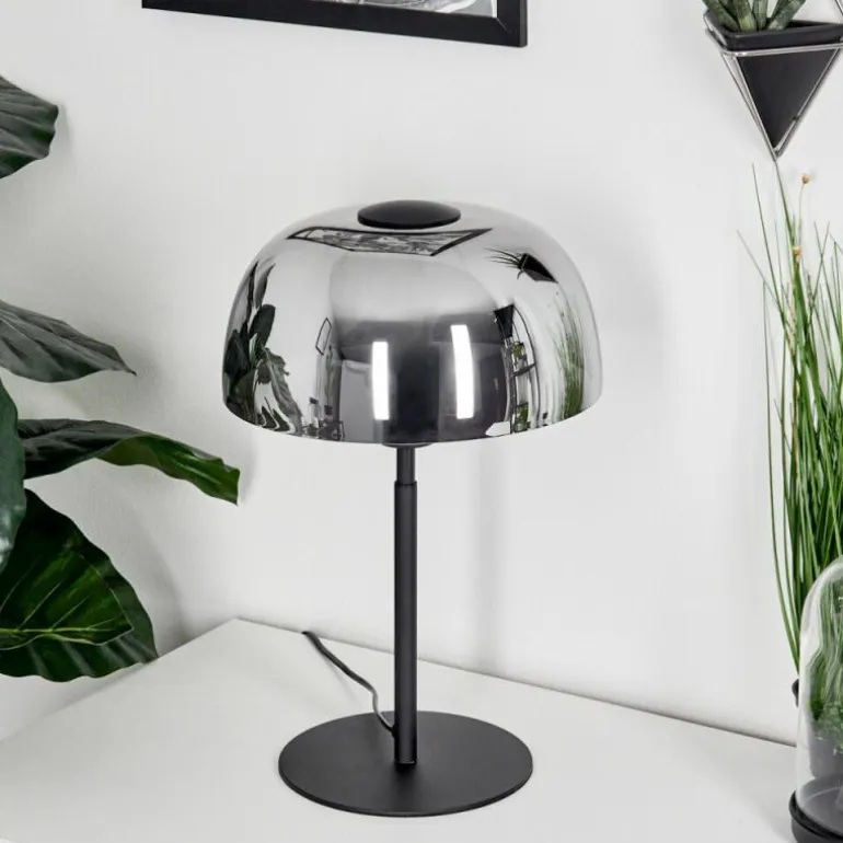 Lampe de table Werentzhouse Noir, 1 lumière