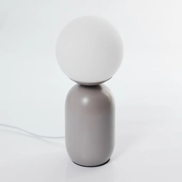 Lampe de table Alolas Gris, 1 lumière