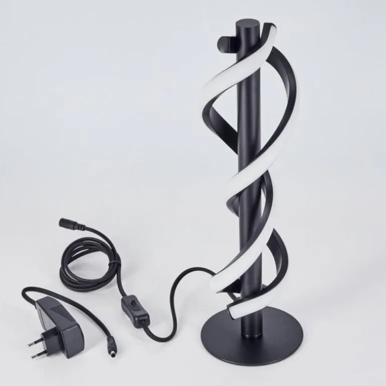 Lampe de table Alvarim LED Noir, 1 lumière