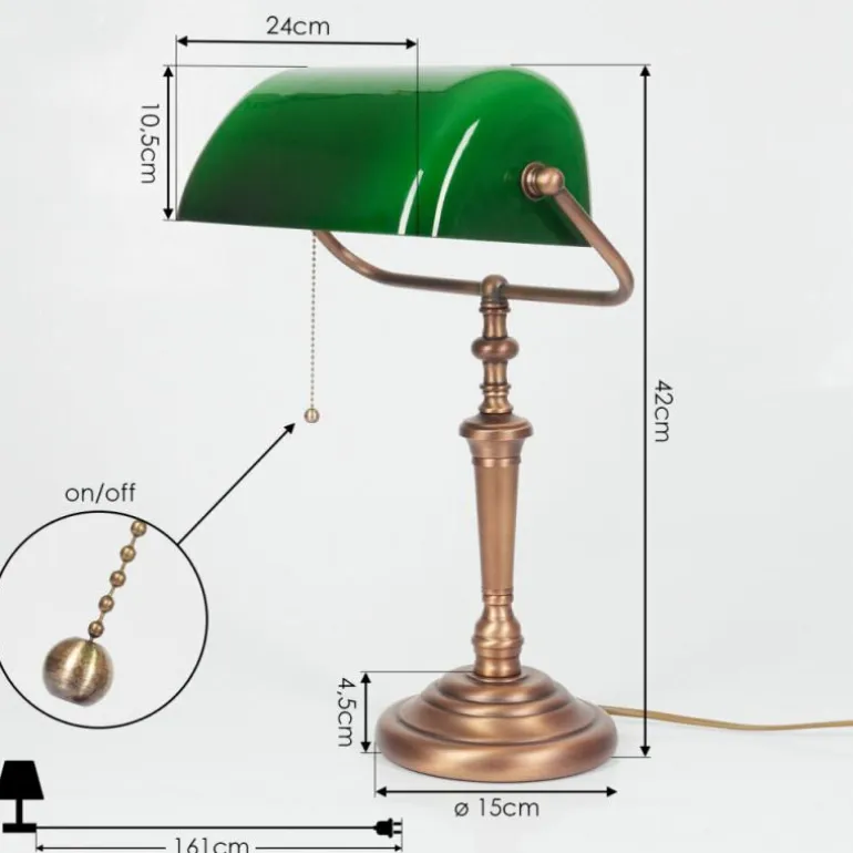 Lampe de table Argyle Bronze, 1 lumière