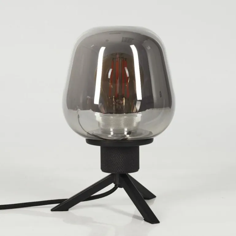 Lampe de table Barnegat Noir, 1 lumière