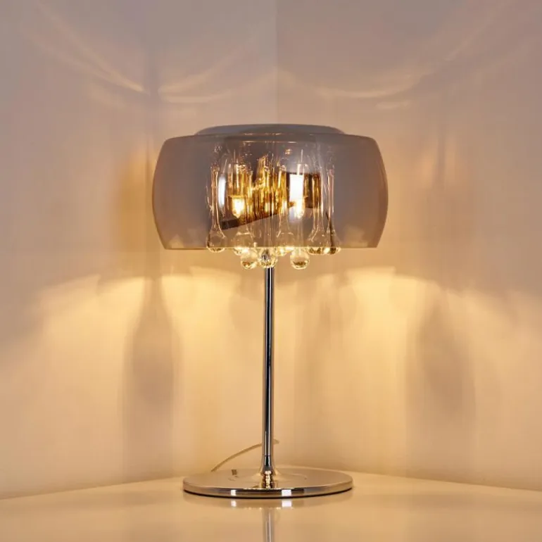 Lampe de table Blacklick Chrome, 3 lumières