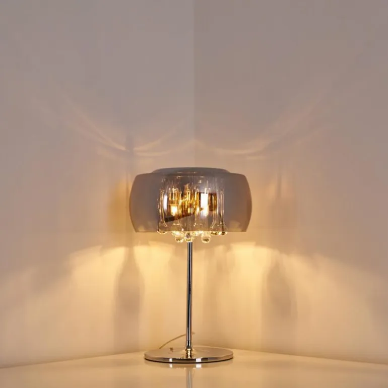 Lampe de table Blacklick Chrome, 3 lumières