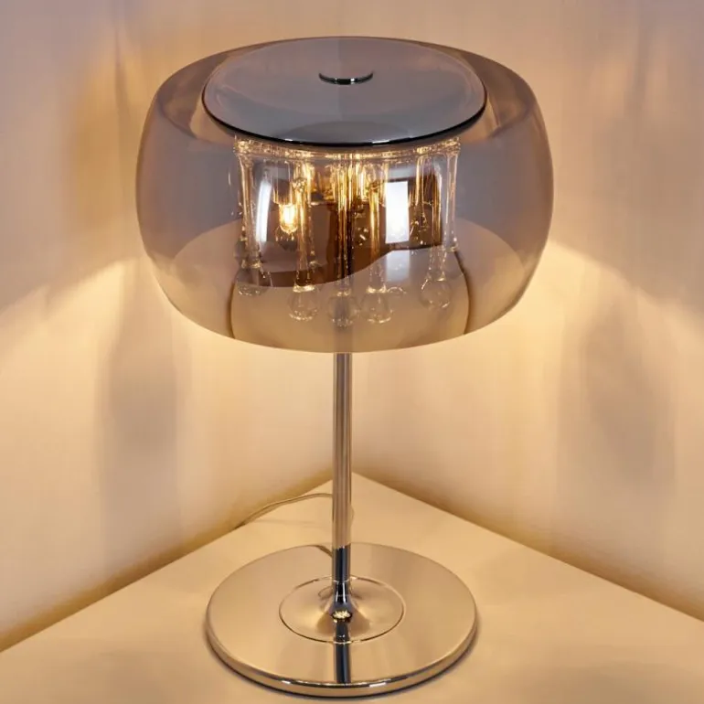 Lampe de table Blacklick Chrome, 3 lumières