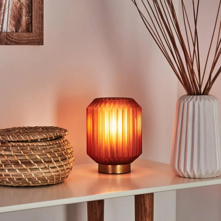 Lampe de table Briel Laiton, 1 lumière