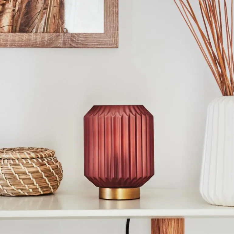 Lampe de table Briel Laiton, 1 lumière