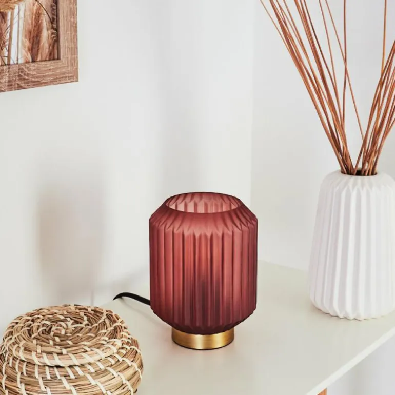 Lampe de table Briel Laiton, 1 lumière