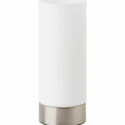 Lampe de table Brilliant Elmer Acier inoxydable, 1 lumière