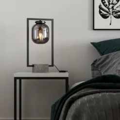 Lampe de table By Rydens Dixton Noir, 1 lumière