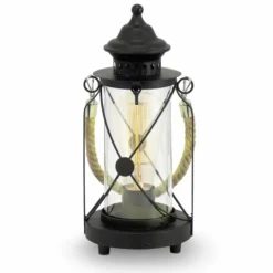 Lampe de table Eglo VINTAGE Noir, 1 lumière