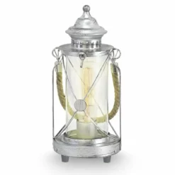 Lampe de table Eglo VINTAGE Brun foncé, Argenté, 1 lumière