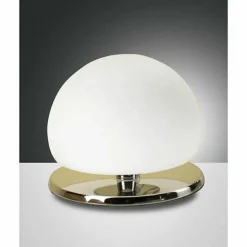 Lampe de table Fabas Luce MORGANA Chrome, 1 lumière