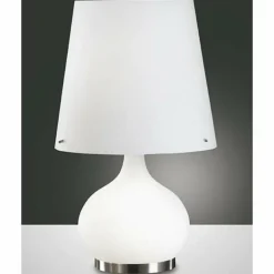 Lampe de table Fabas Luce ADE Nickel mat, 2 lumières