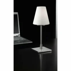 Lampe de table Fabas Luce Lucy big Nickel mat, 1 lumière