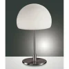 Lampe de table Fabas Luce Gaia big Nickel mat, 1 lumière