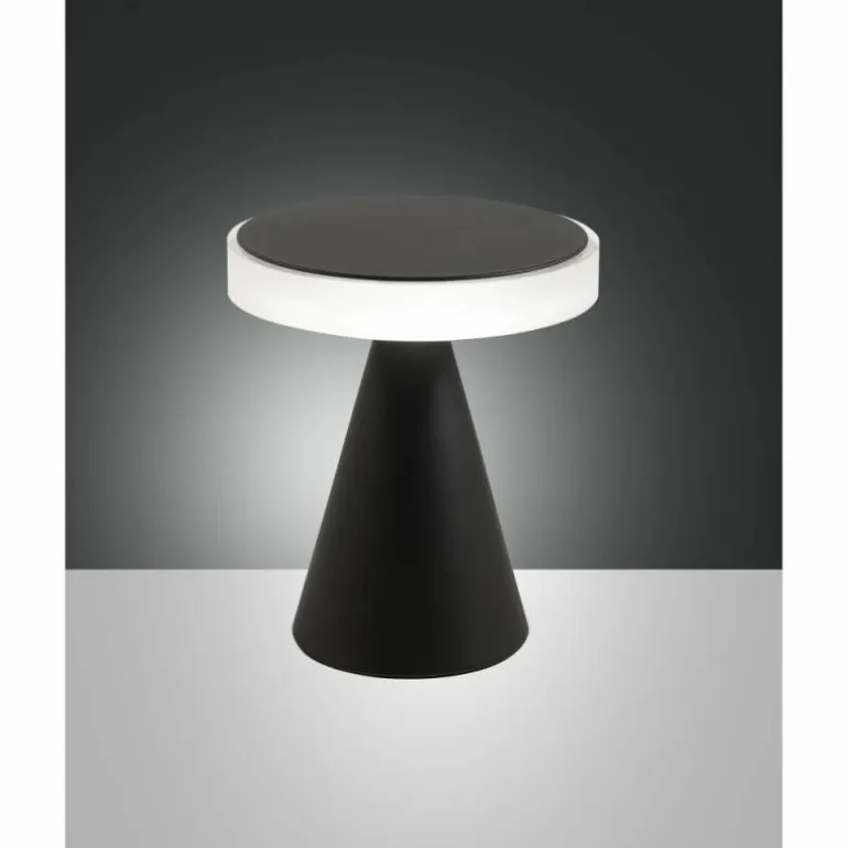 Lampe de table Fabas Luce Neutra LED Noir, 1 lumière