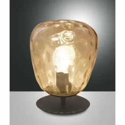 Lampe de table Fabas Luce Gisella Noir, 1 lumière