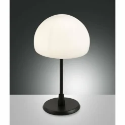 Lampe de table Fabas Luce Gaia LED Noir, 1 lumière