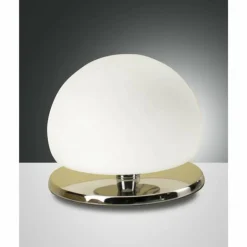 Lampe de table Fabas Luce Morgana LED Chrome, 1 lumière