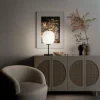 Lampe de table Fabas Luce Domizia Noir, 1 lumière