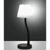 Lampe de table Fabas Luce Ibla LED Noir, 1 lumière