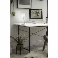 Lampe de table Fabas Luce Ibla LED Nickel mat, 1 lumière