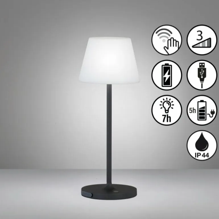 Lampe de table FHL easy Flus LED Noir, 1 lumière