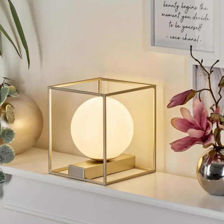 Lampe de table Finnseter Champagne, 1 lumière