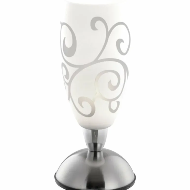 Lampe de table Globo AURIGA Chrome, Nickel mat, 1 lumière