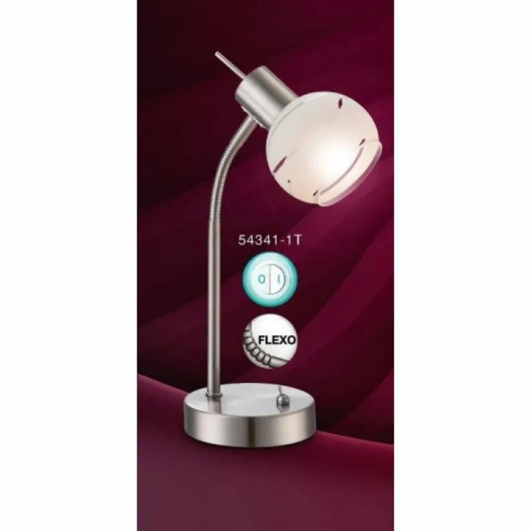 Lampe de table Globo ELLIOTT Nickel mat, 1 lumière