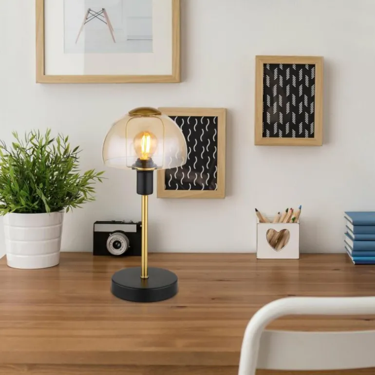 Lampe de table Globo KOKKINI Noir, 1 lumière