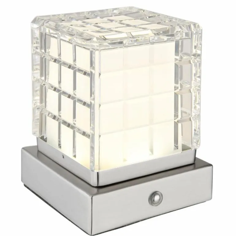Lampe de table Globo LUNKI LED Nickel mat, 1 lumière