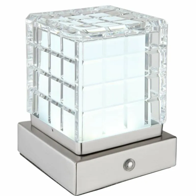 Lampe de table Globo LUNKI LED Nickel mat, 1 lumière
