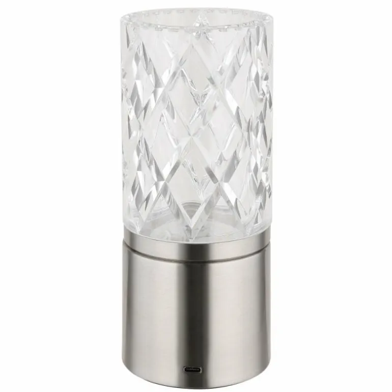 Lampe de table Globo LUNKI LED Nickel mat, 1 lumière