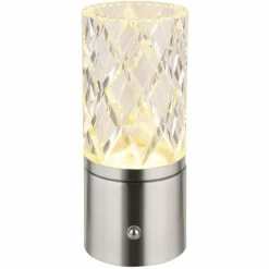 Lampe de table Globo LUNKI LED Nickel mat, 1 lumière