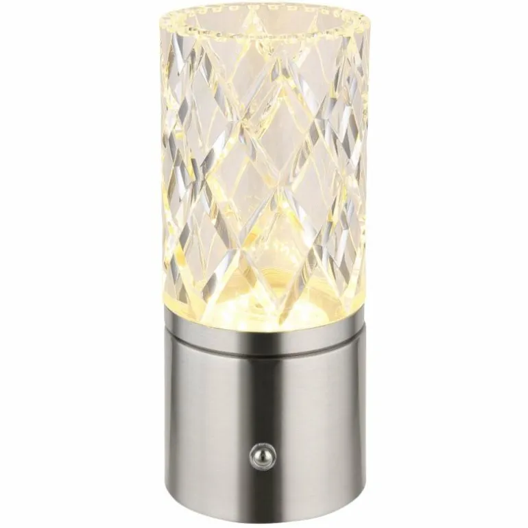 Lampe de table Globo LUNKI LED Nickel mat, 1 lumière