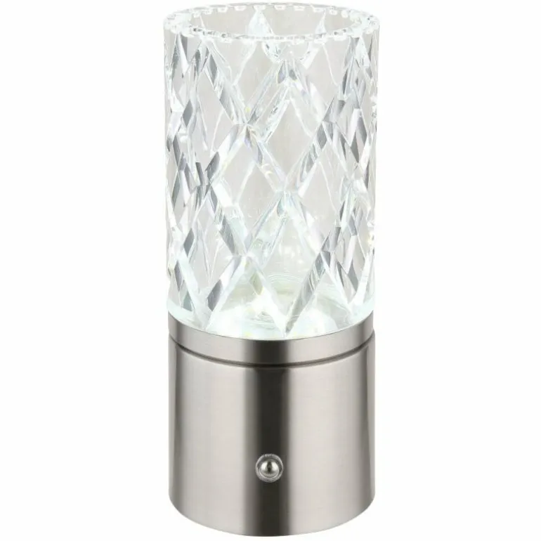 Lampe de table Globo LUNKI LED Nickel mat, 1 lumière
