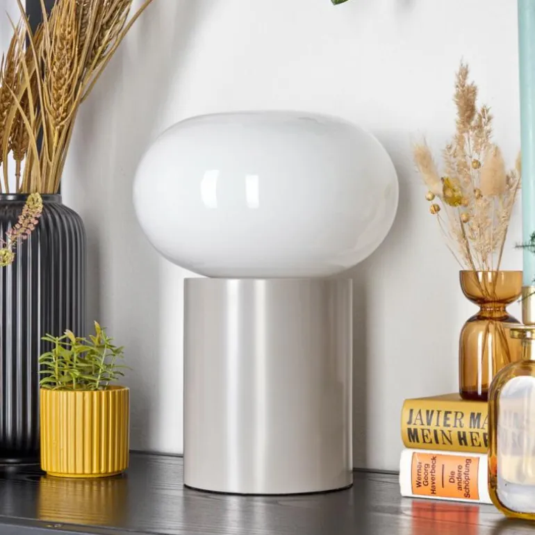 Lampe de table Godrie Taupe, 1 lumière
