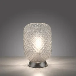 Lampe de table Leuchten Direkt REISHI Argenté, 1 lumière