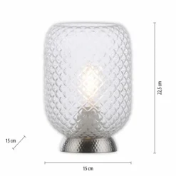 Lampe de table Leuchten Direkt REISHI Argenté, 1 lumière