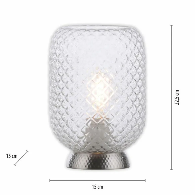 Lampe de table Leuchten Direkt REISHI Argenté, 1 lumière