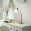 Lampe de table Leuchten-Direkt KARO Acier brossé, 1 lumière