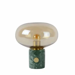 Lampe de table Lucide CHARLIZE Vert, Pierre, 1 lumière