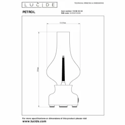 Lampe de table Lucide JASON LED Rouge, 1 lumière
