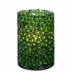 Lampe de table Lucide MARBLOUS Vert, Noir, 1 lumière