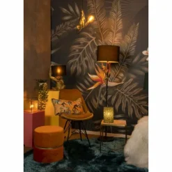 Lampe de table Lucide MARBLOUS Noir, Transparent, 1 lumière