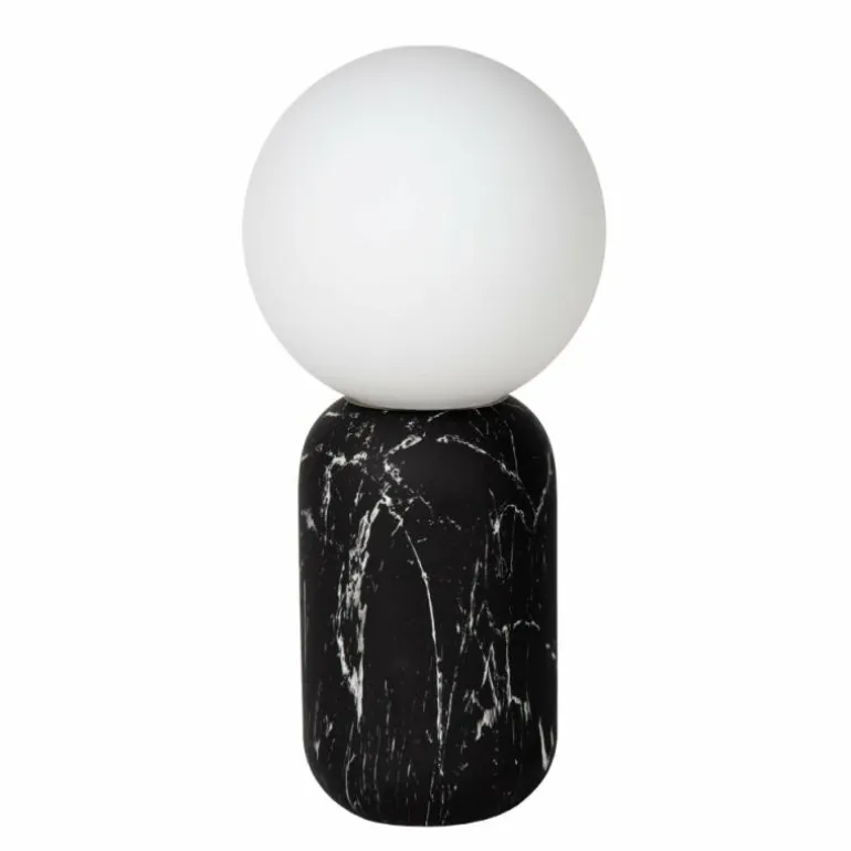 Lampe de table Lucide MARBOL Aspect marbre, Noir, 1 lumière